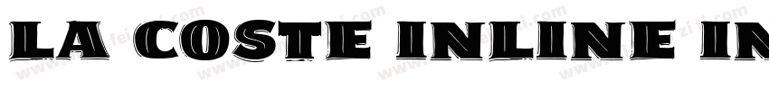La Coste Inline Inline字体转换